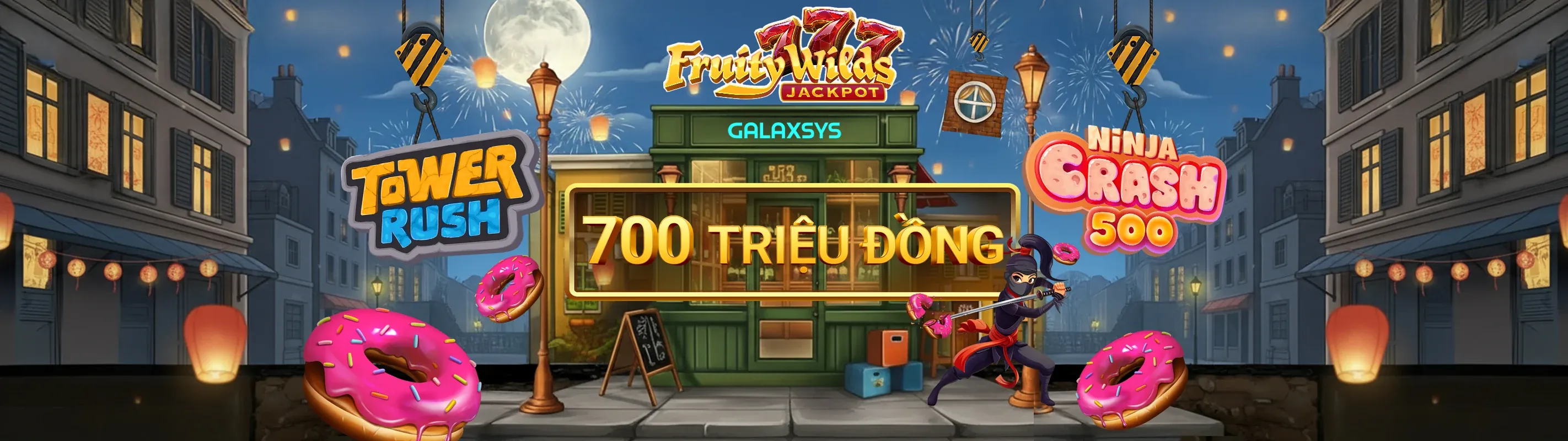 Hình ảnh chính lucky6868 nổ hũ với các biểu tượng trò chơi và giải thưởng lớn